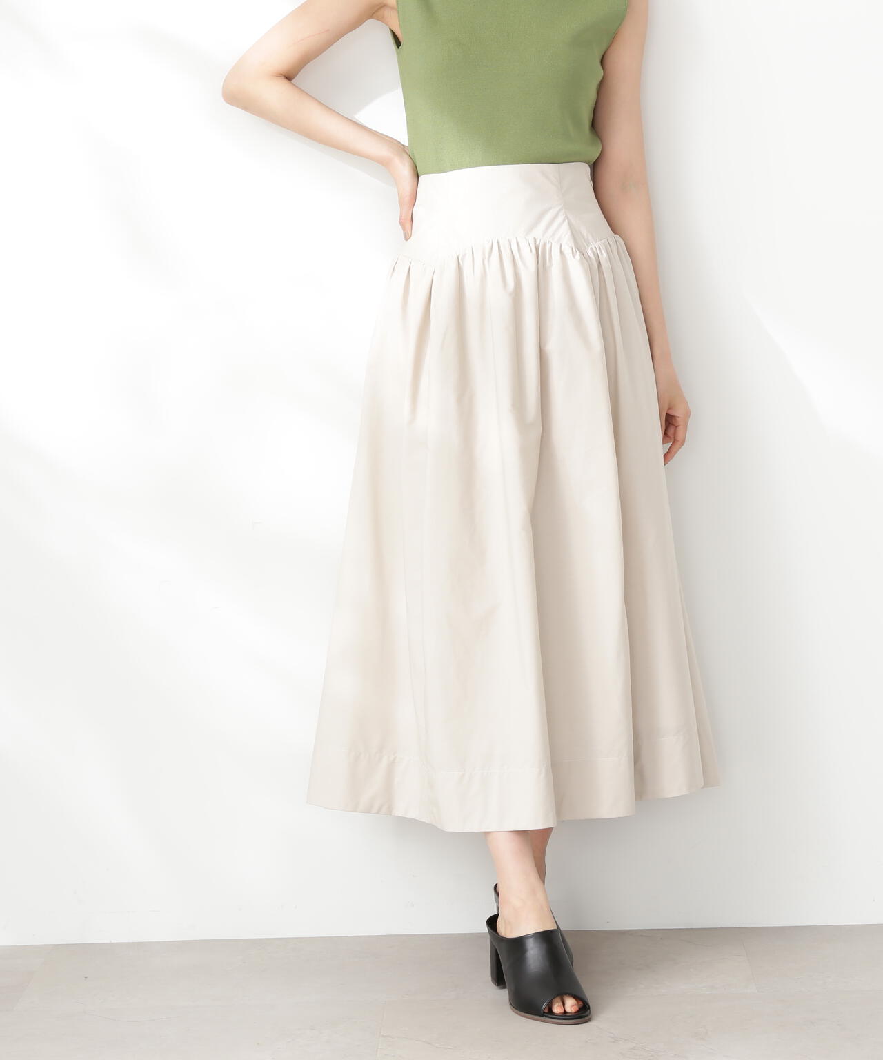 アーチ切替ポプリンスカート