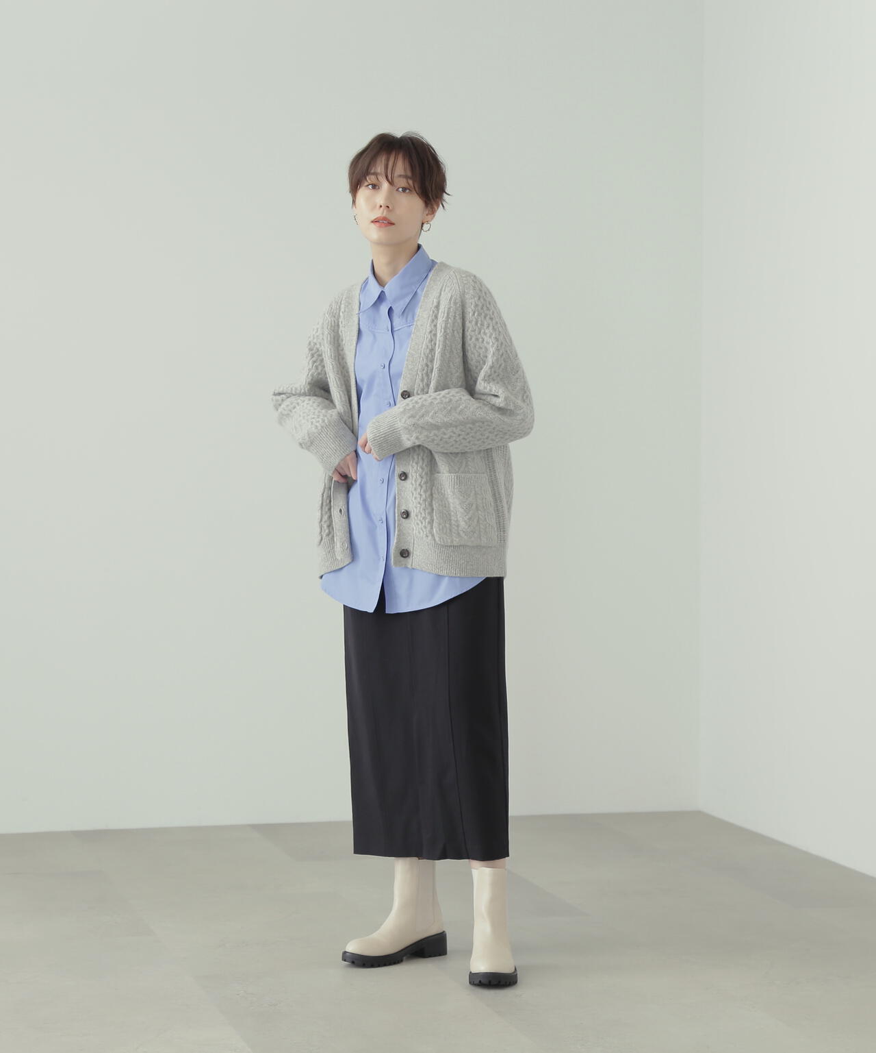 168cm/B76/W60/H86 着用サイズ：M