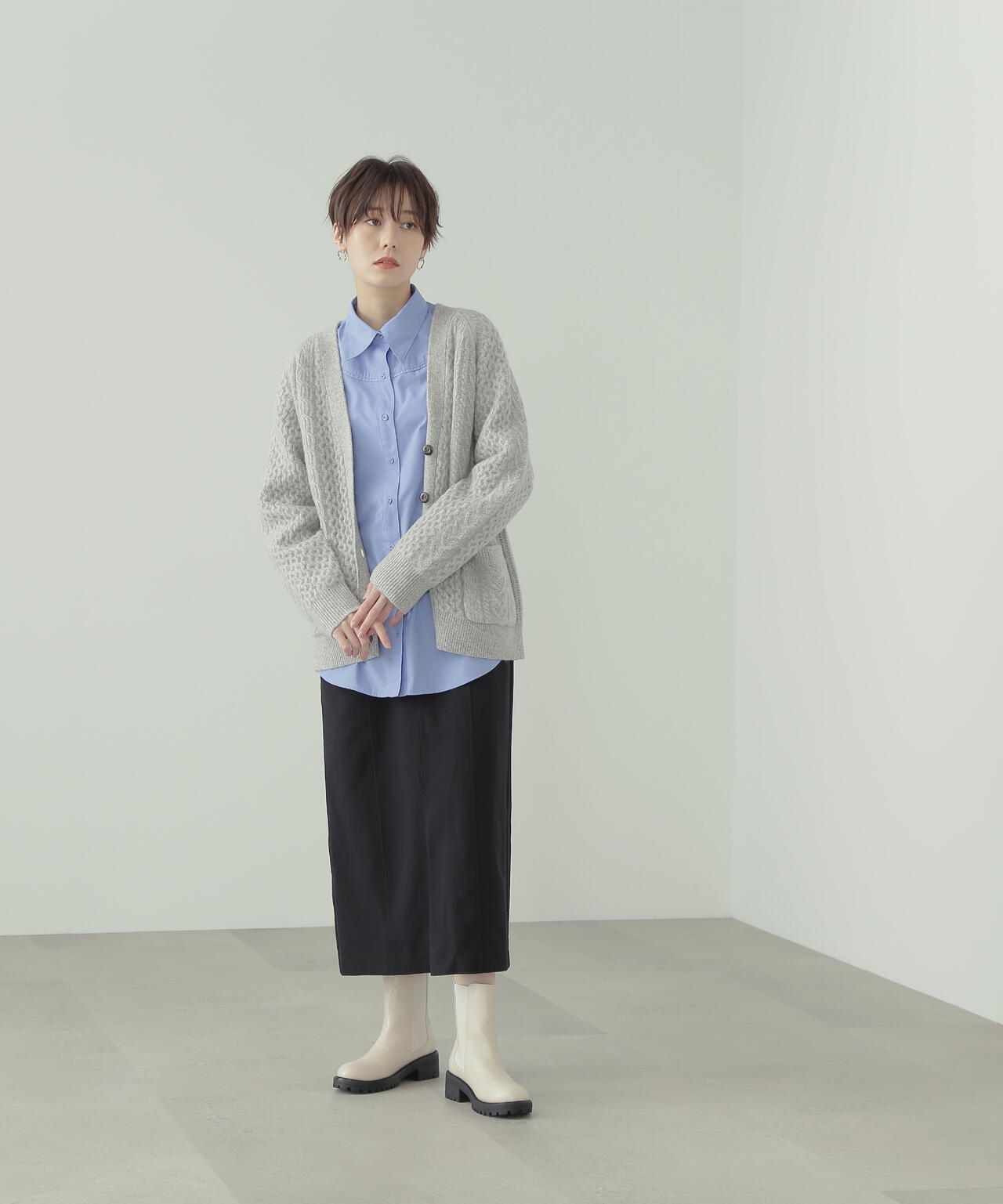 168cm/B76/W60/H86 着用サイズ：M