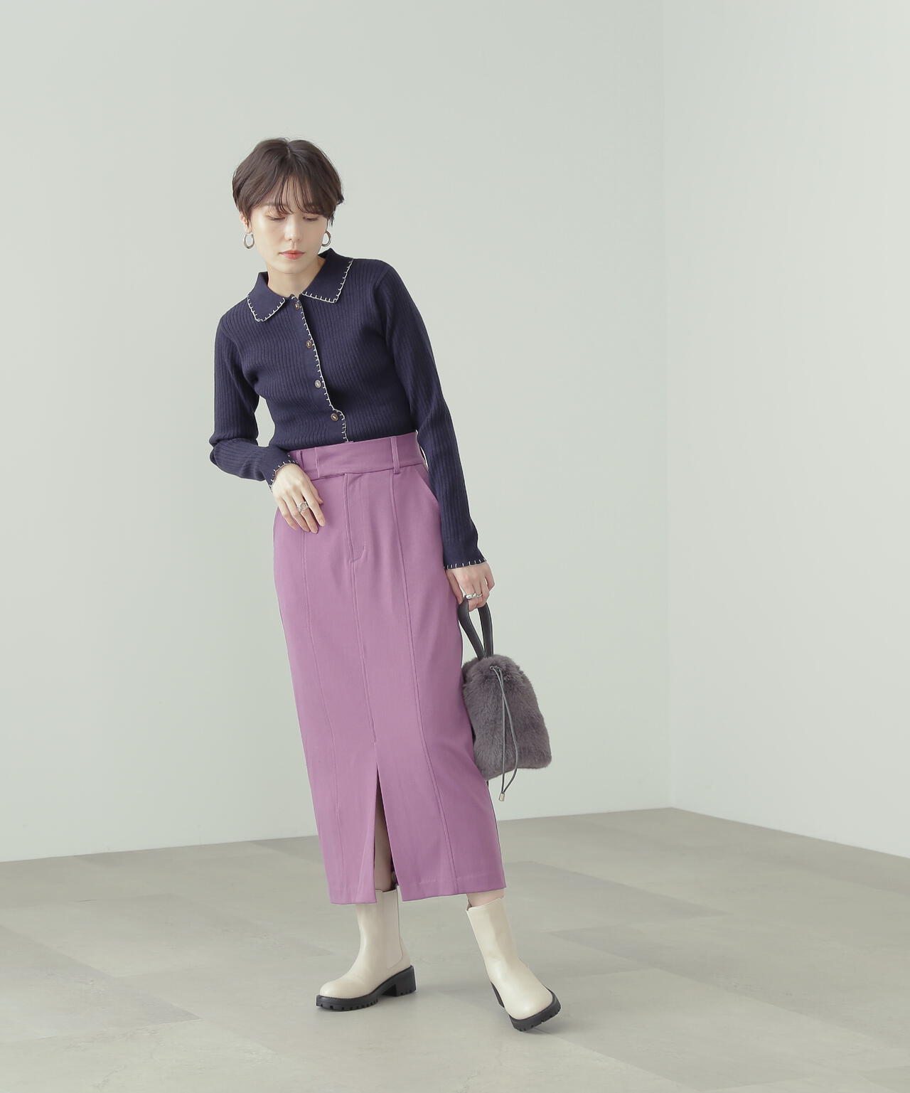 168cm/B76/W60/H86 着用サイズ：M
