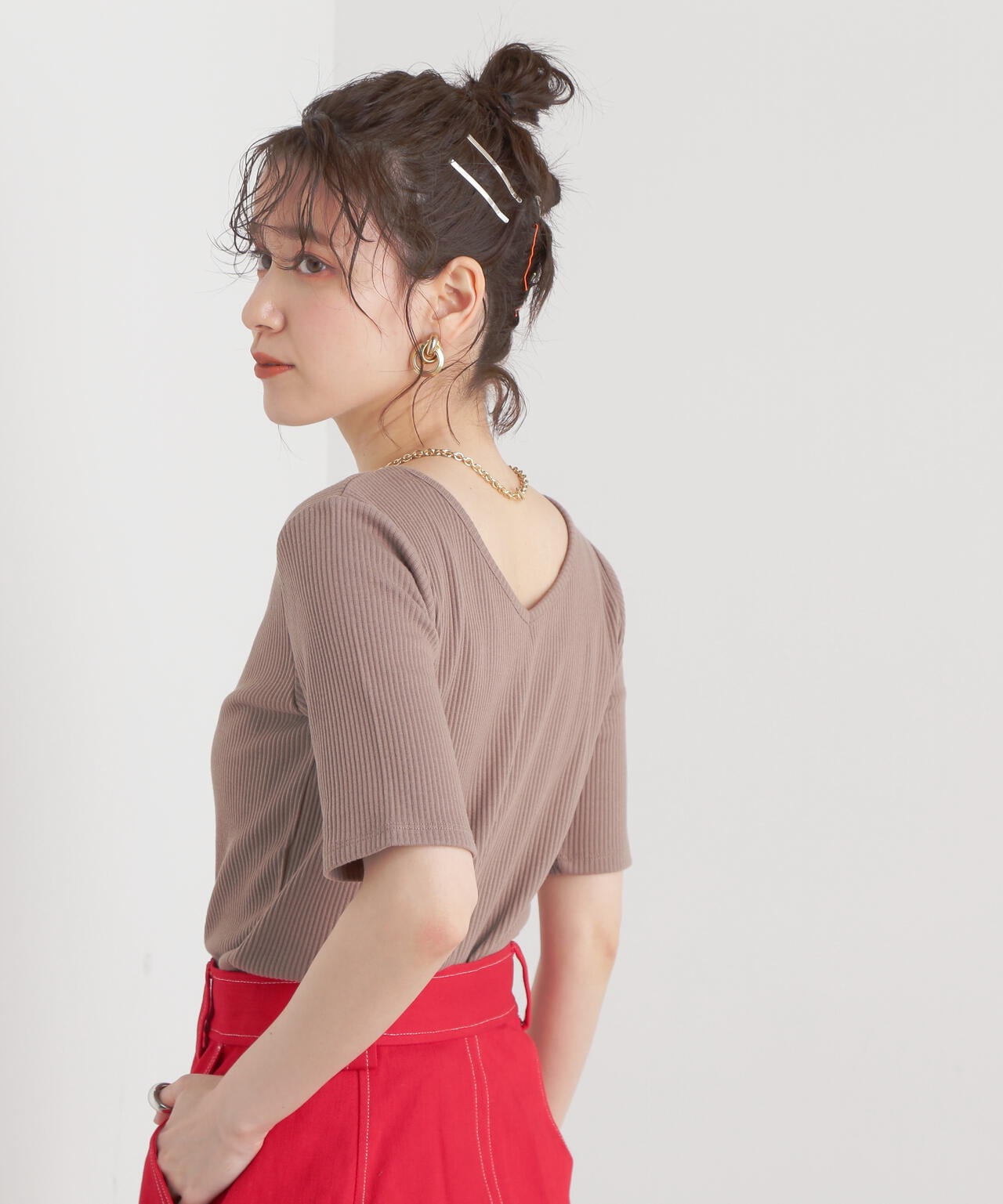 三角テレコ半袖Ｔシャツ
