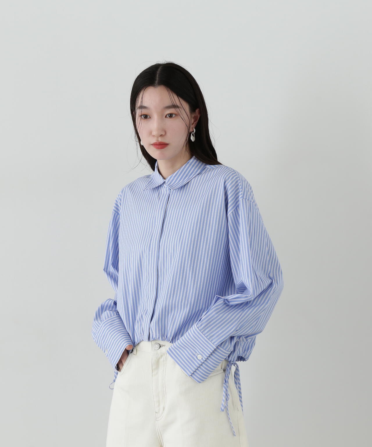 【新品】ナチュラルビューティーベーシック ストライプオーバーシャツ ブルー 楽天市場】｜Oggi5月号掲載｜ストライプオーバーシャツ NATURAL