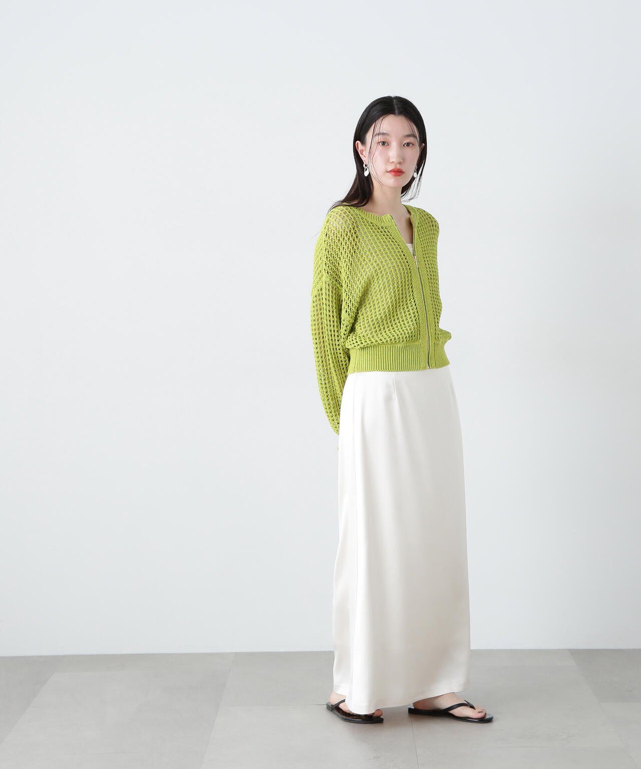 スカート n サテンナロースカート | N. Natural Beauty Basic*（エヌ