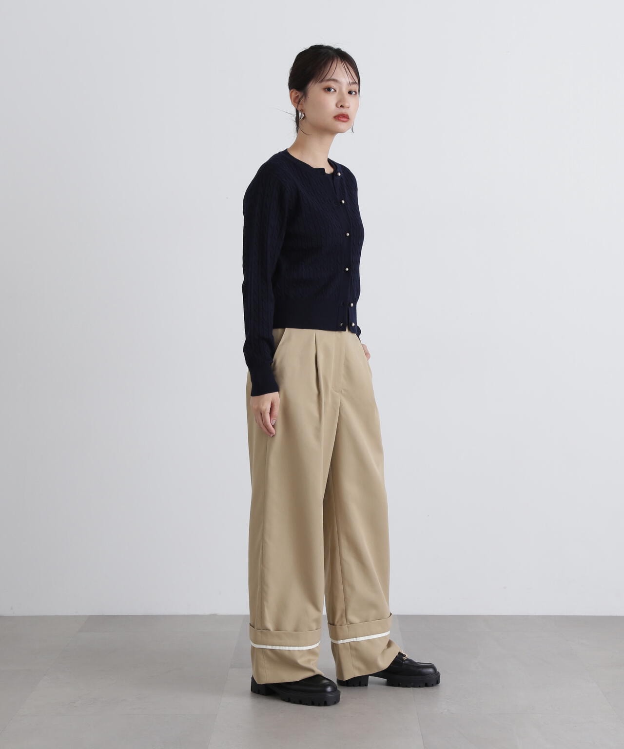 ロールアップ風ワイドパンツ | N. Natural Beauty Basic*（エヌ