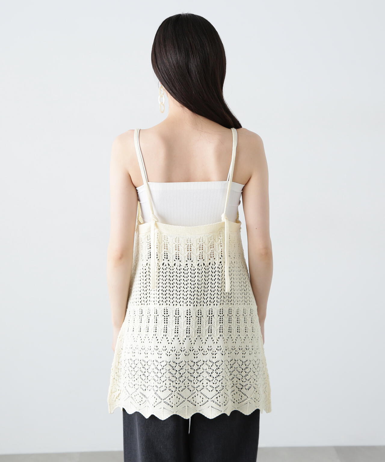 横田美憧さん着用】カギアミ風ニットビスチェ | N. Natural Beauty  