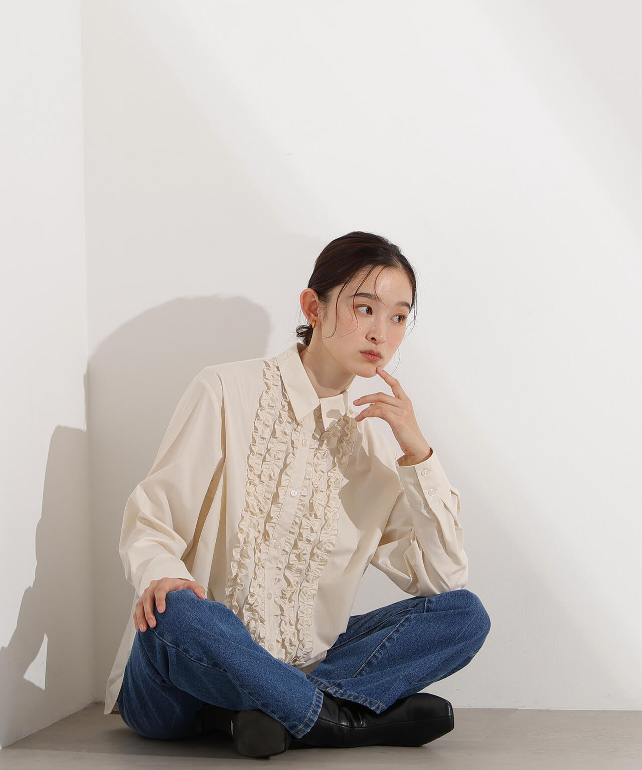 岸本セシルさん着用】フロントフリルブラウス | N. Natural Beauty