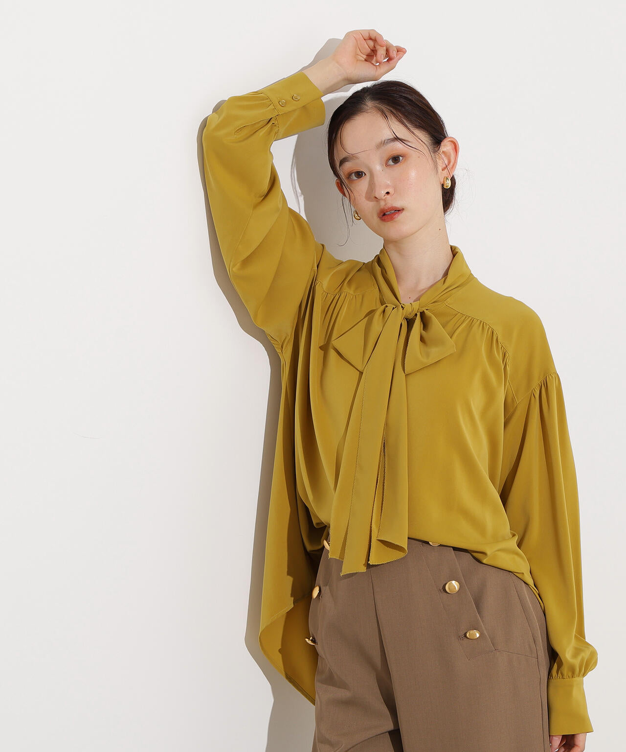 ヴィンテージサテンボウブラウス | N. Natural Beauty Basic*（エヌ