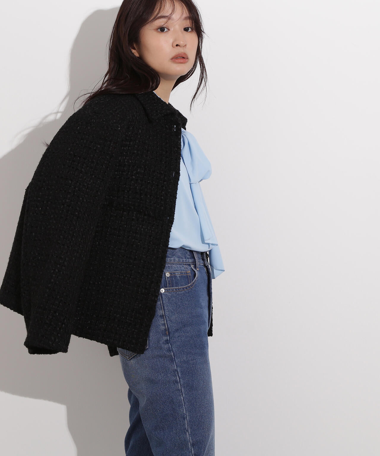 ヴィンテージサテンボウブラウス