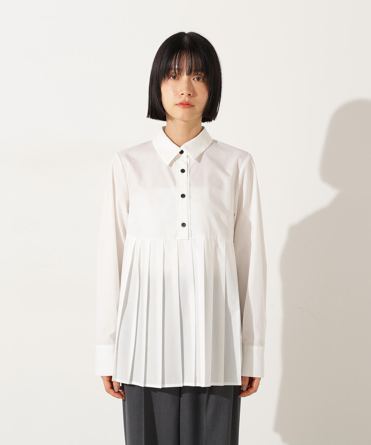 エヌ ナチュラルビューティーベーシック（N．Natural Beauty Basic*）/プリーツペプラムブラウス プリーツペプラムブラウス | N. Natural Beauty Basic*（エヌ