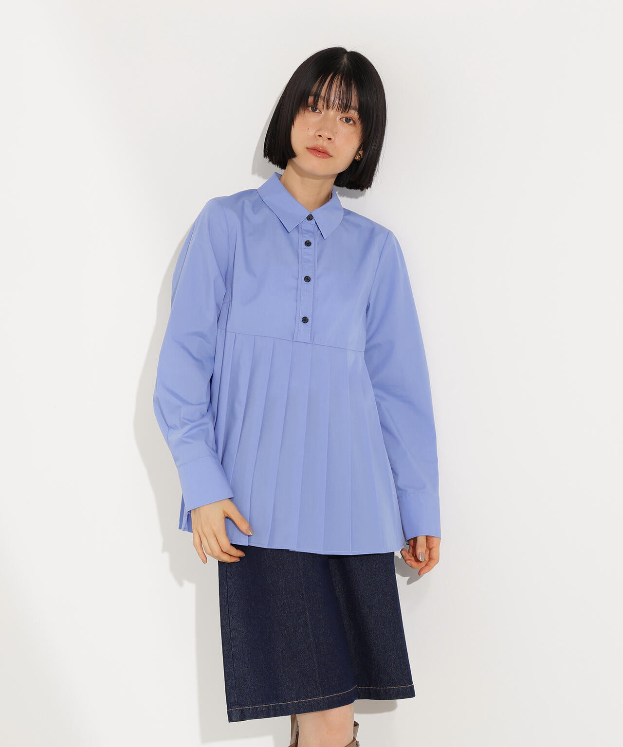 プリーツペプラムブラウス | N. Natural Beauty Basic*（エヌ