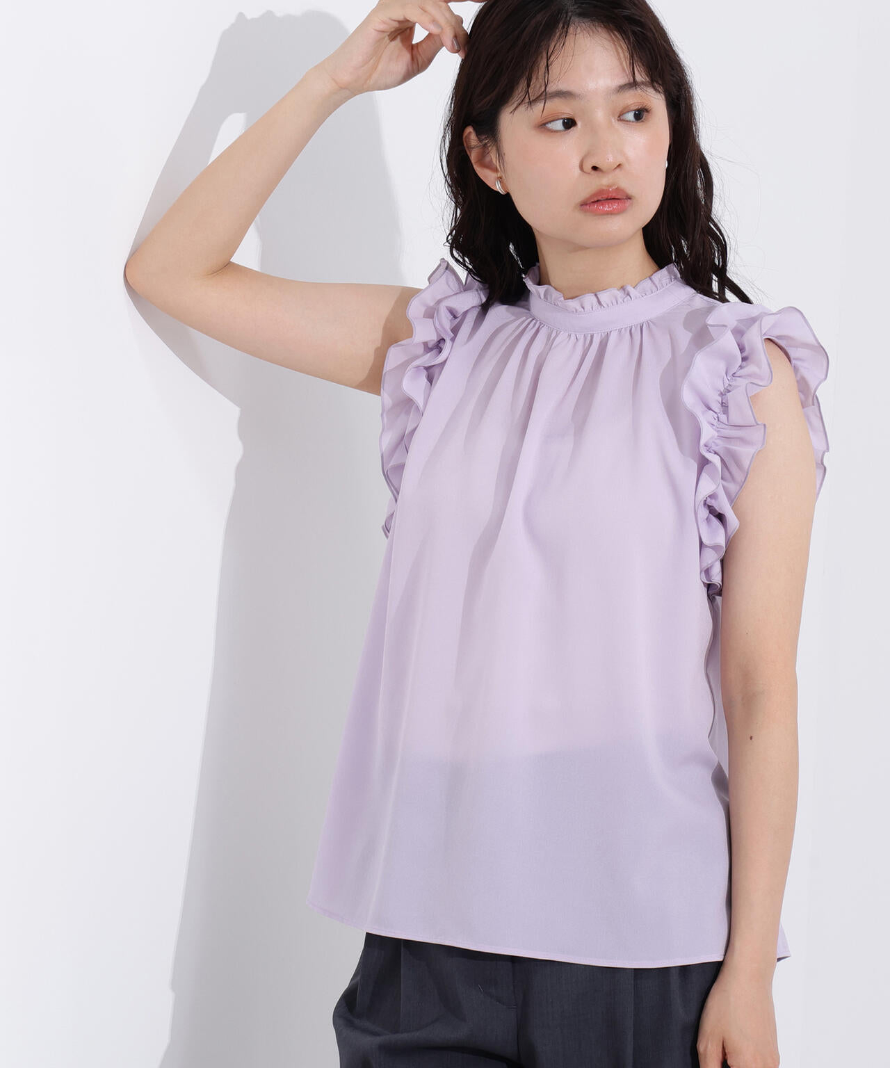 フリルスリーブバックリボンブラウス | N. Natural Beauty Basic