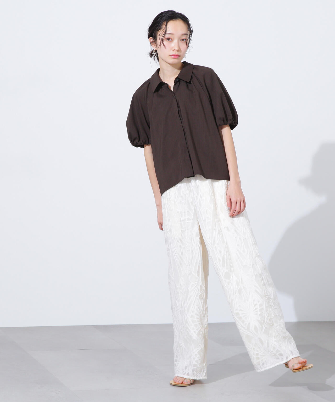 NATURAL BEAUTY BASIC バルーンスリーブブルゾン　ブラック NATURAL BEAUTY BASIC（ナチュラルビューティーベーシック）の