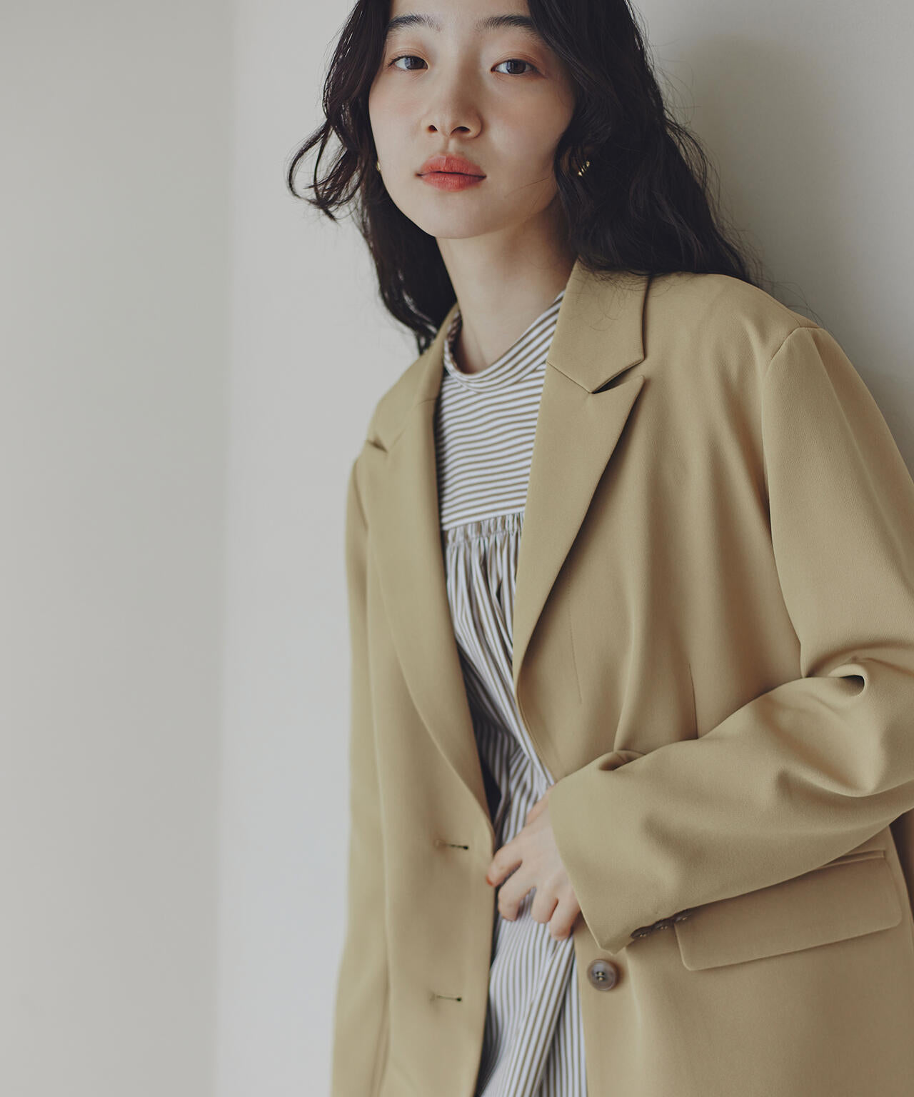 バックリボンストライプブラウス | N. Natural Beauty Basic*（エヌ