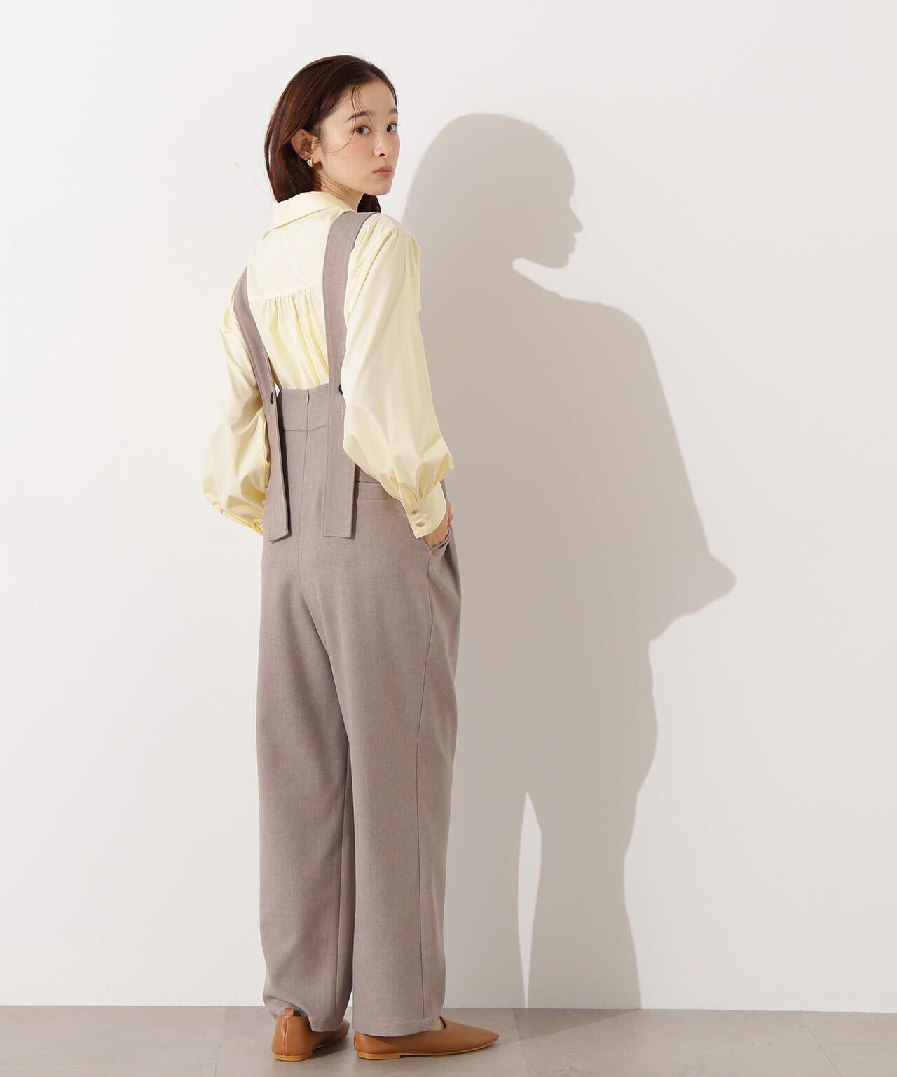 【小室安未さん着用】ゴールドボタン2wayリボンブラウス