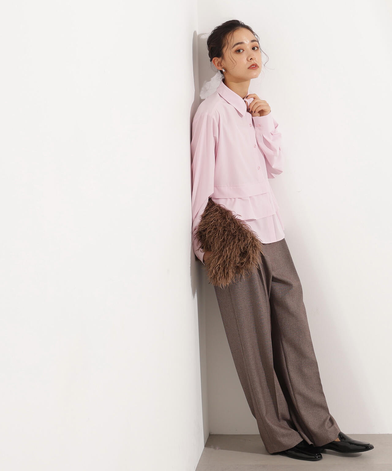 フリルヘムシャツ《ピンク：official site・一部店舗限定》 | N