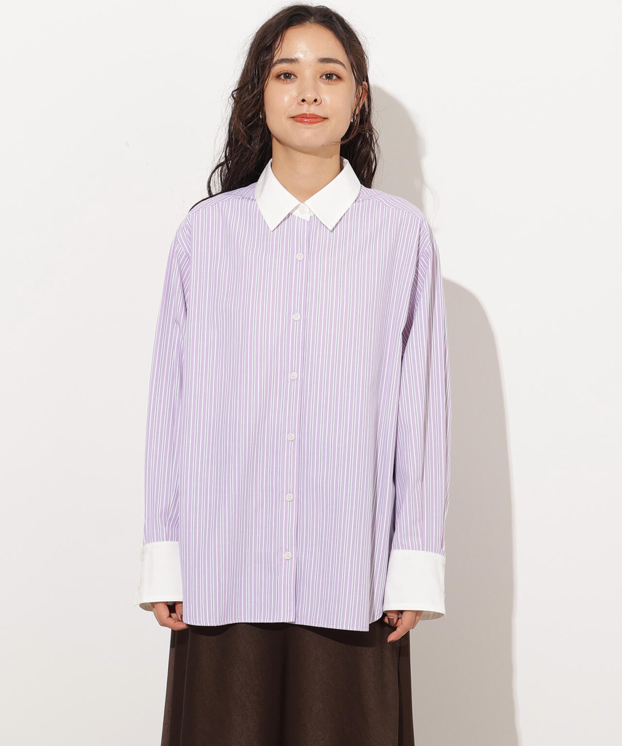 岸本セシルさん着用】【小室安未さん着用】クレリックシャツ | N