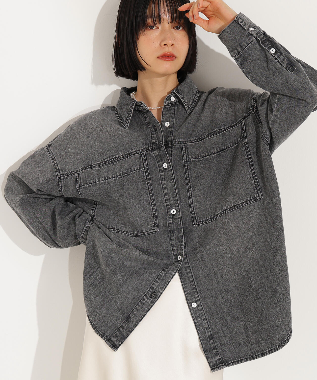 デニムオーバーシャツ