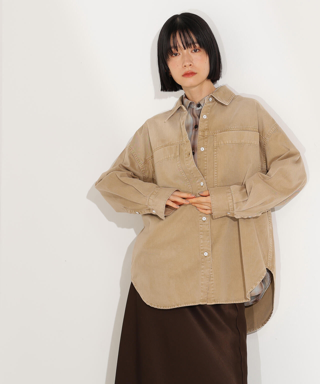 デニムオーバーシャツ