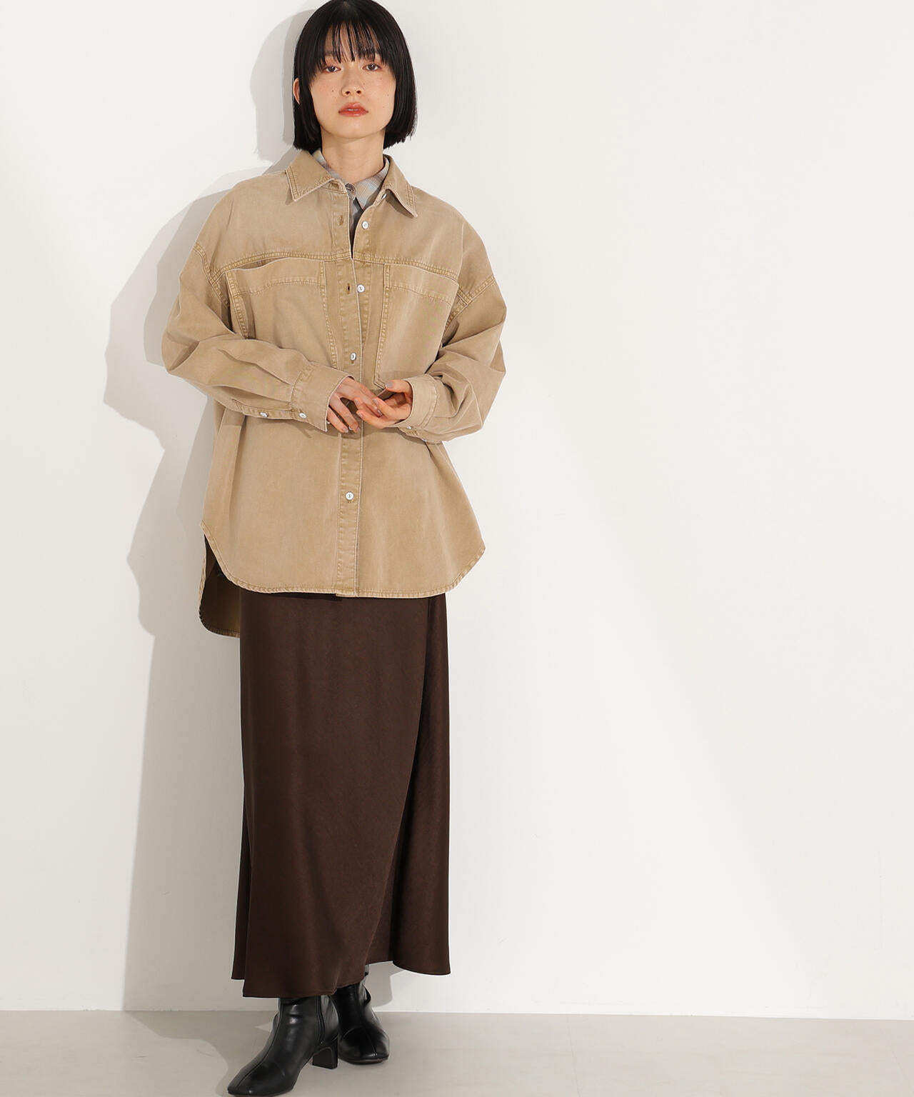 トップス N. デニムオーバーシャツ | N. Natural Beauty Basic*（エヌ ナチュラル