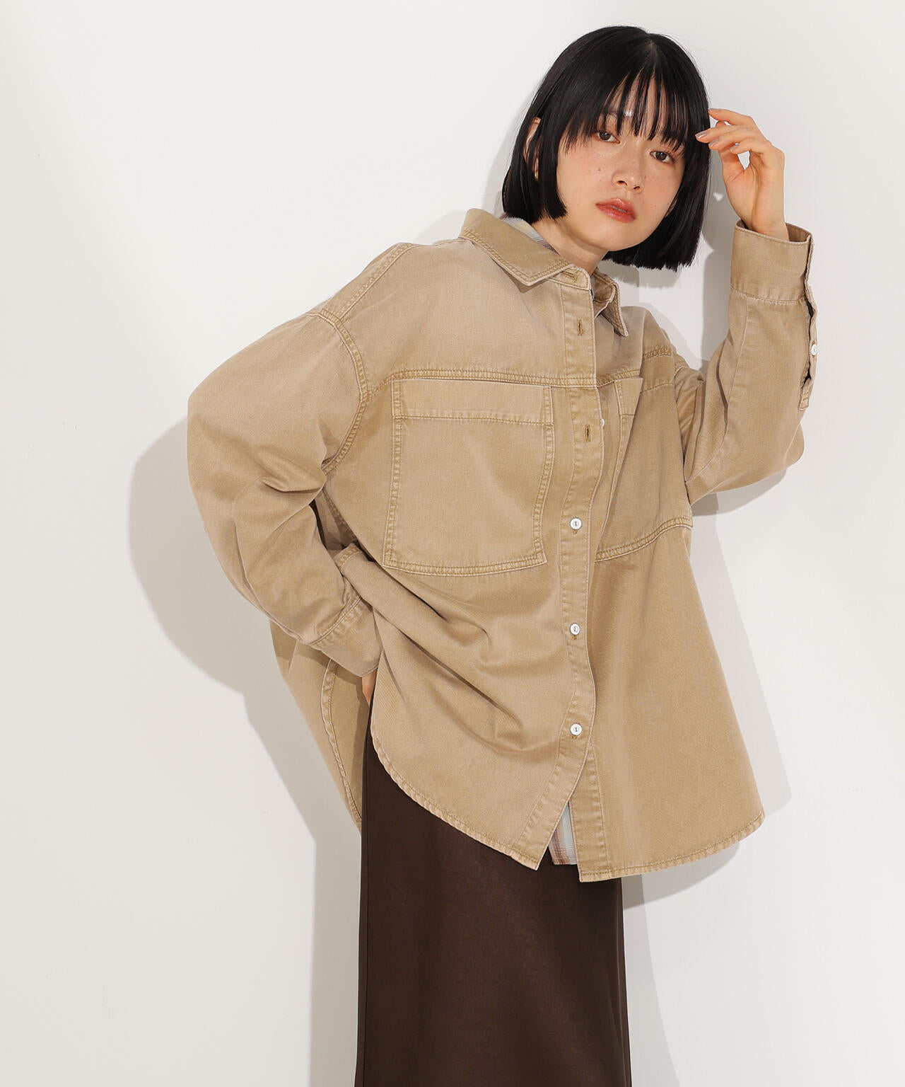 デニムオーバーシャツ | N. Natural Beauty Basic*（エヌ ナチュラル