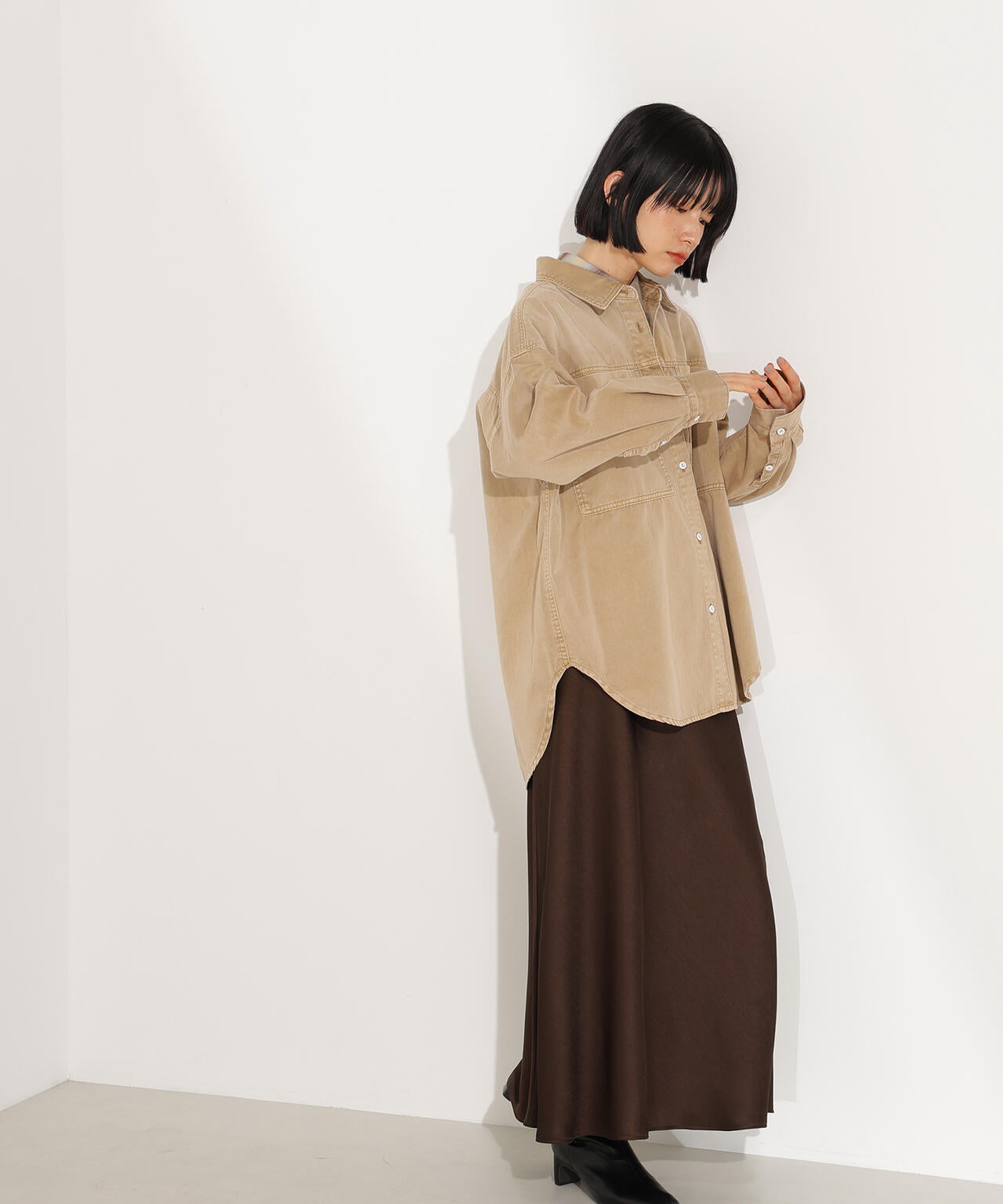 デニムオーバーシャツ | N. Natural Beauty Basic*（エヌ ナチュラル