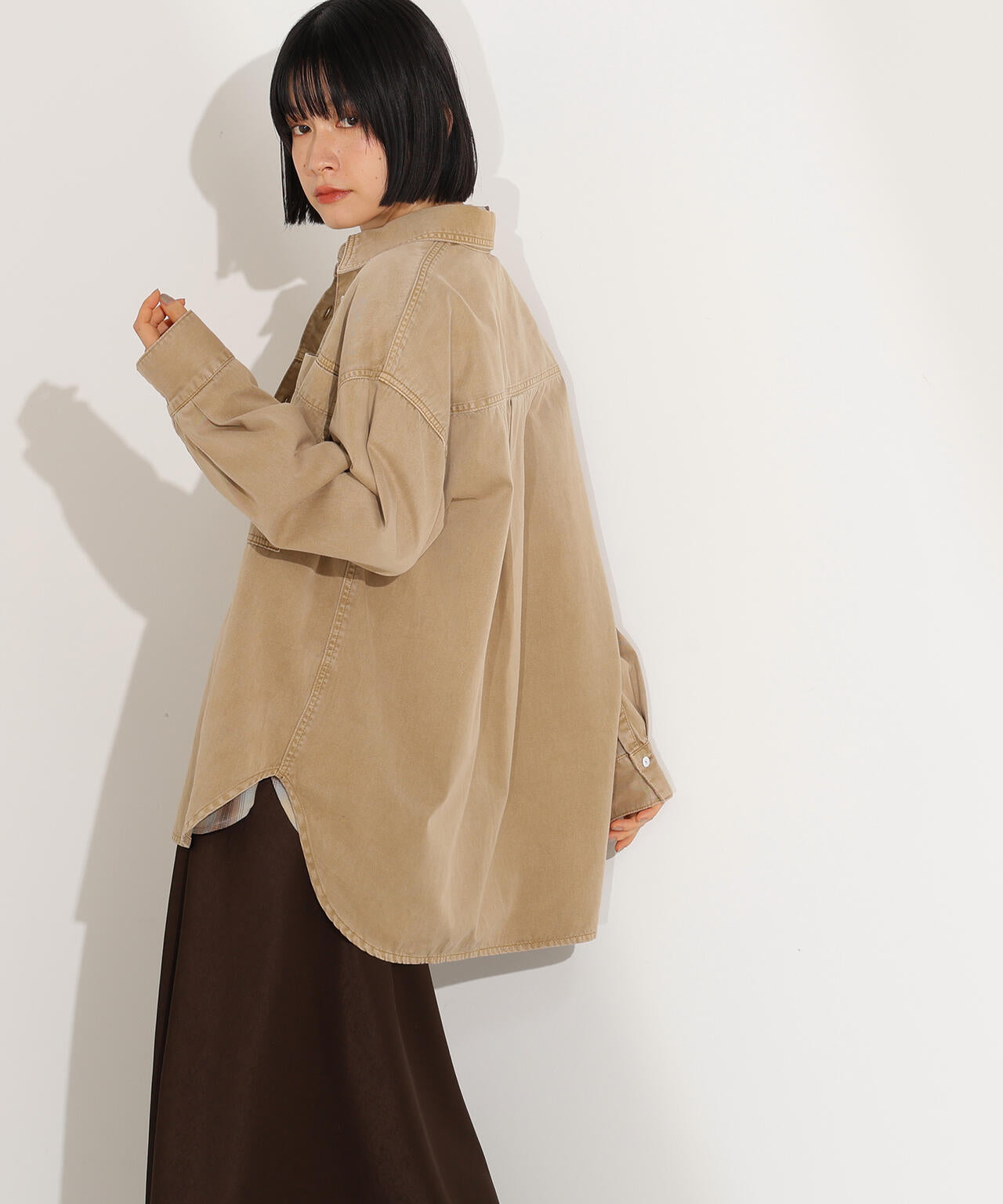 デニムオーバーシャツ