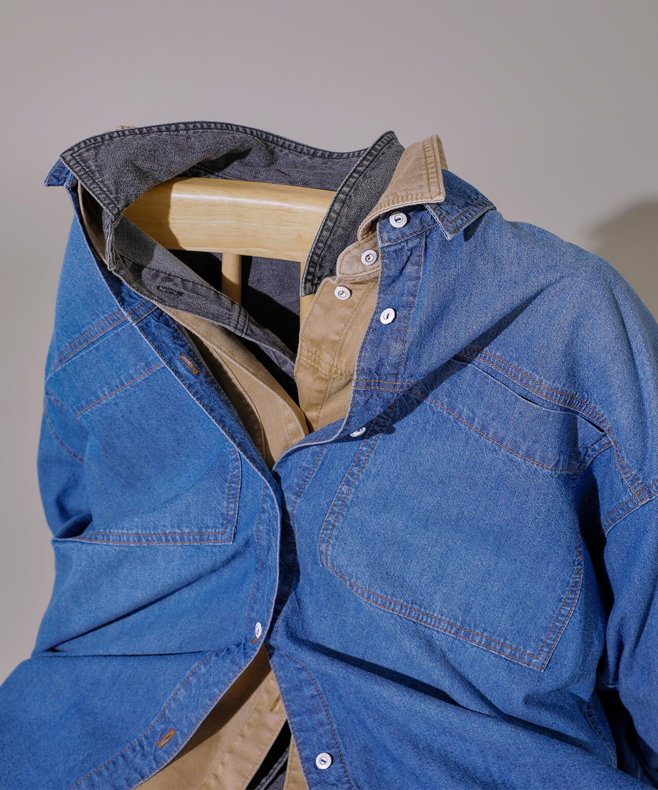 デニムオーバーシャツ