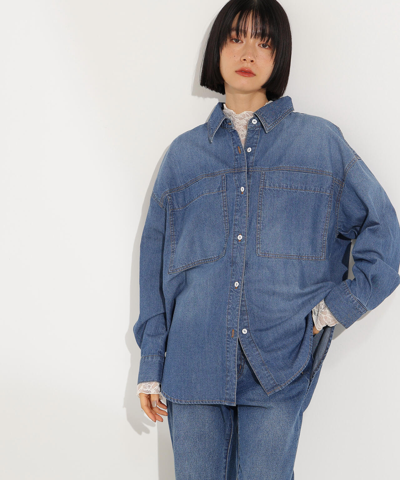 デニムオーバーシャツ | N. Natural Beauty Basic*（エヌ