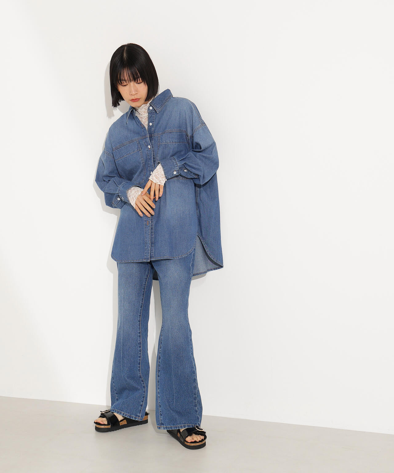 デニムオーバーシャツ
