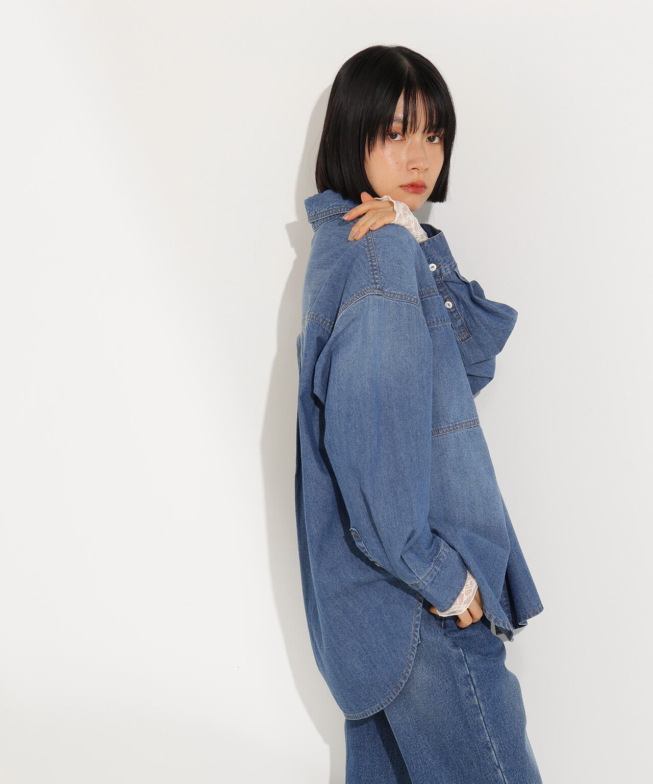 デニムオーバーシャツ