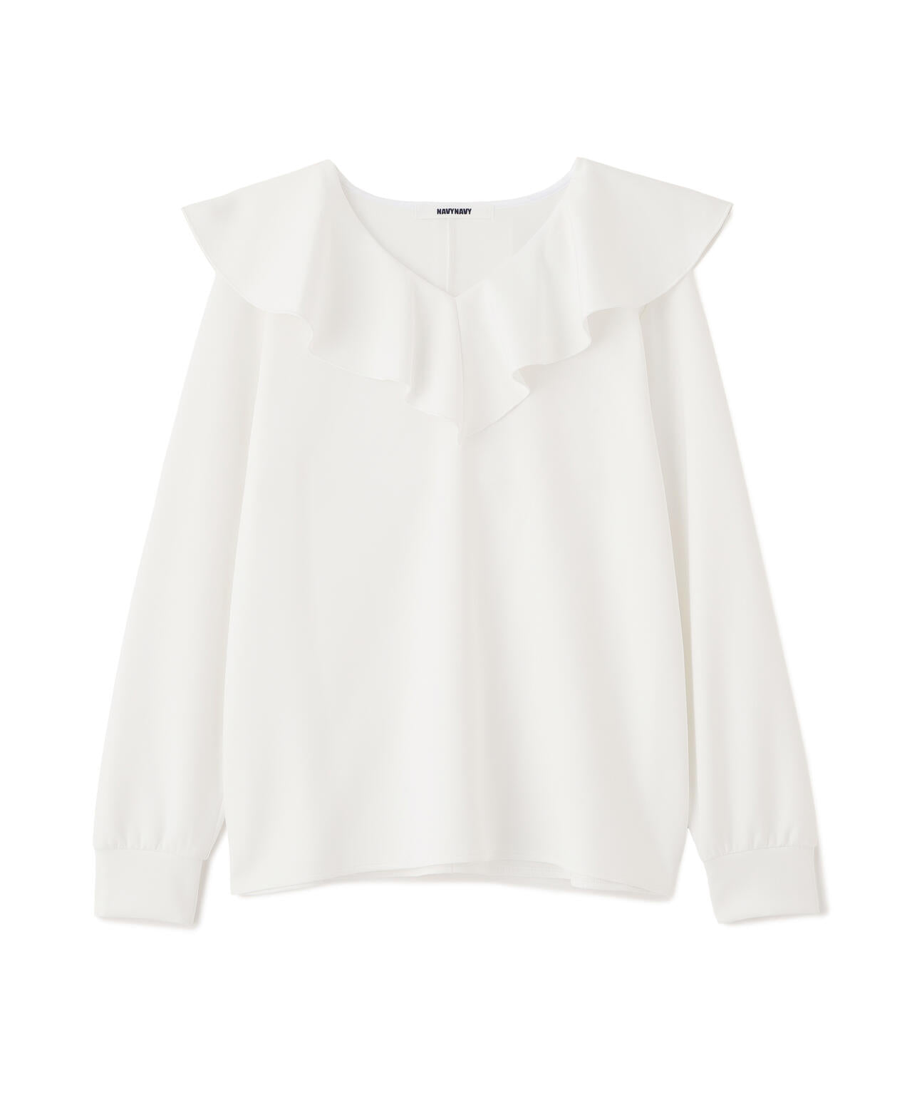 【好きを着て気分が高まる】洗える楽ちんキレイ見えラッフルブラウス