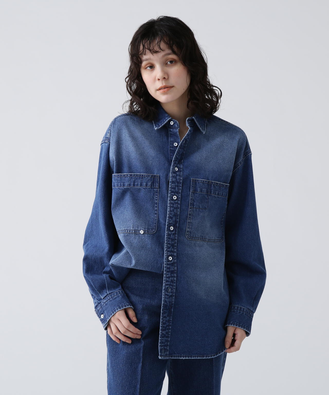 【365ユーティリティー】デニムBIGシャツ