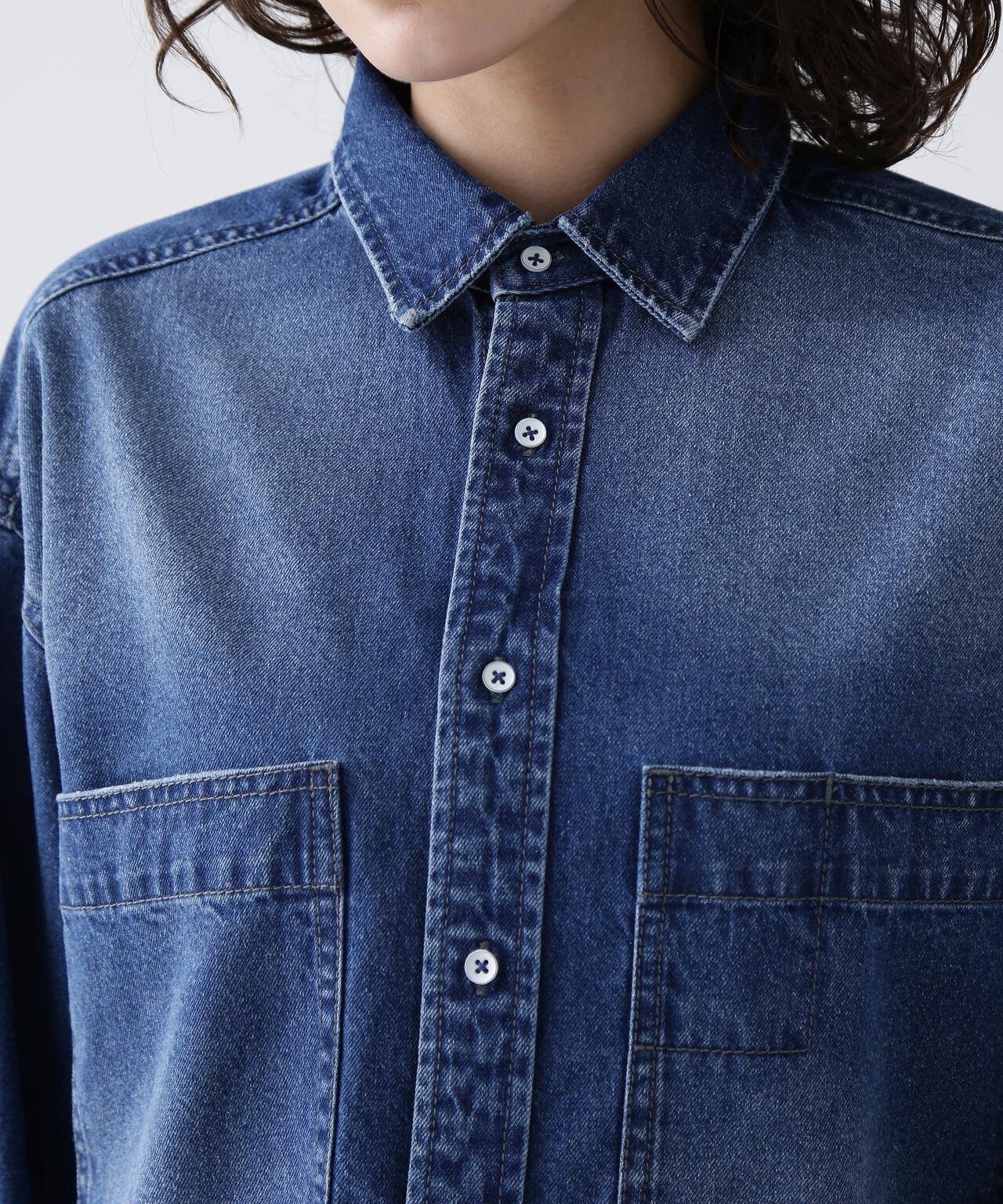 【365ユーティリティー】デニムBIGシャツ