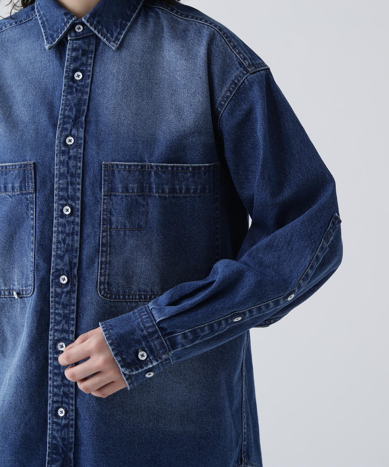 【365ユーティリティー】デニムBIGシャツ