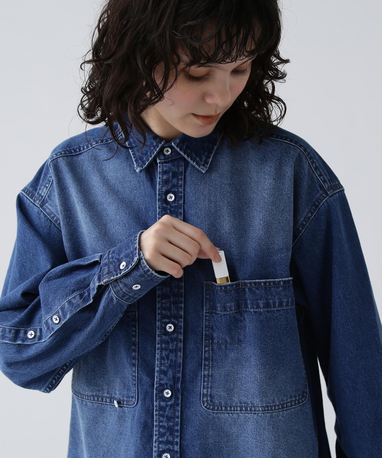 【365ユーティリティー】デニムBIGシャツ