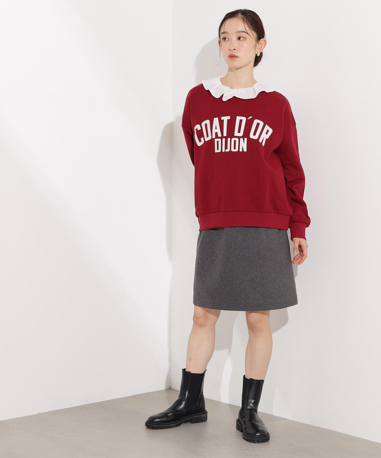 【岸本セシルさん着用】フラノミニスカート