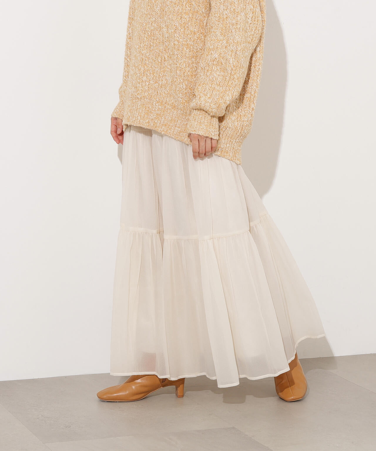 オーガンジーティアードスカート | N. Natural Beauty Basic*（エヌ