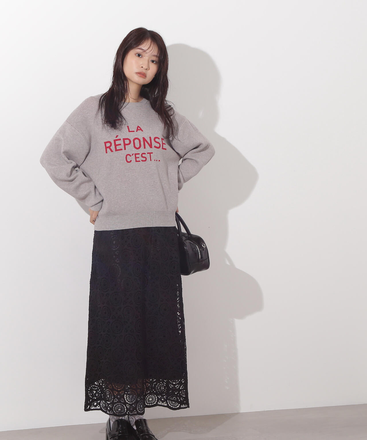 【岸本セシルさん着用】ヴィンテージライクレーススカート