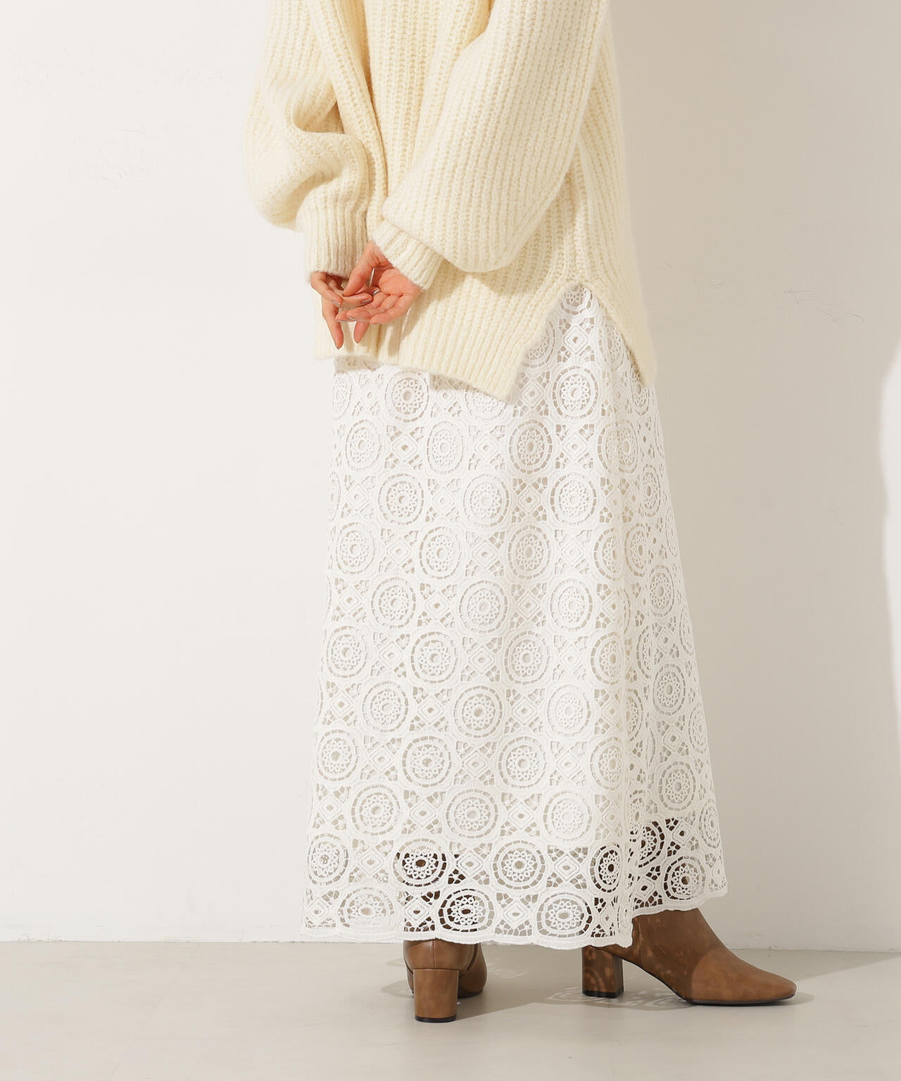 GIVENCHY レース スカート ヴィンテージ レース スカート レア qiri｜ノスタルジック レース スカート “nostalgic lace skirt” 63-01