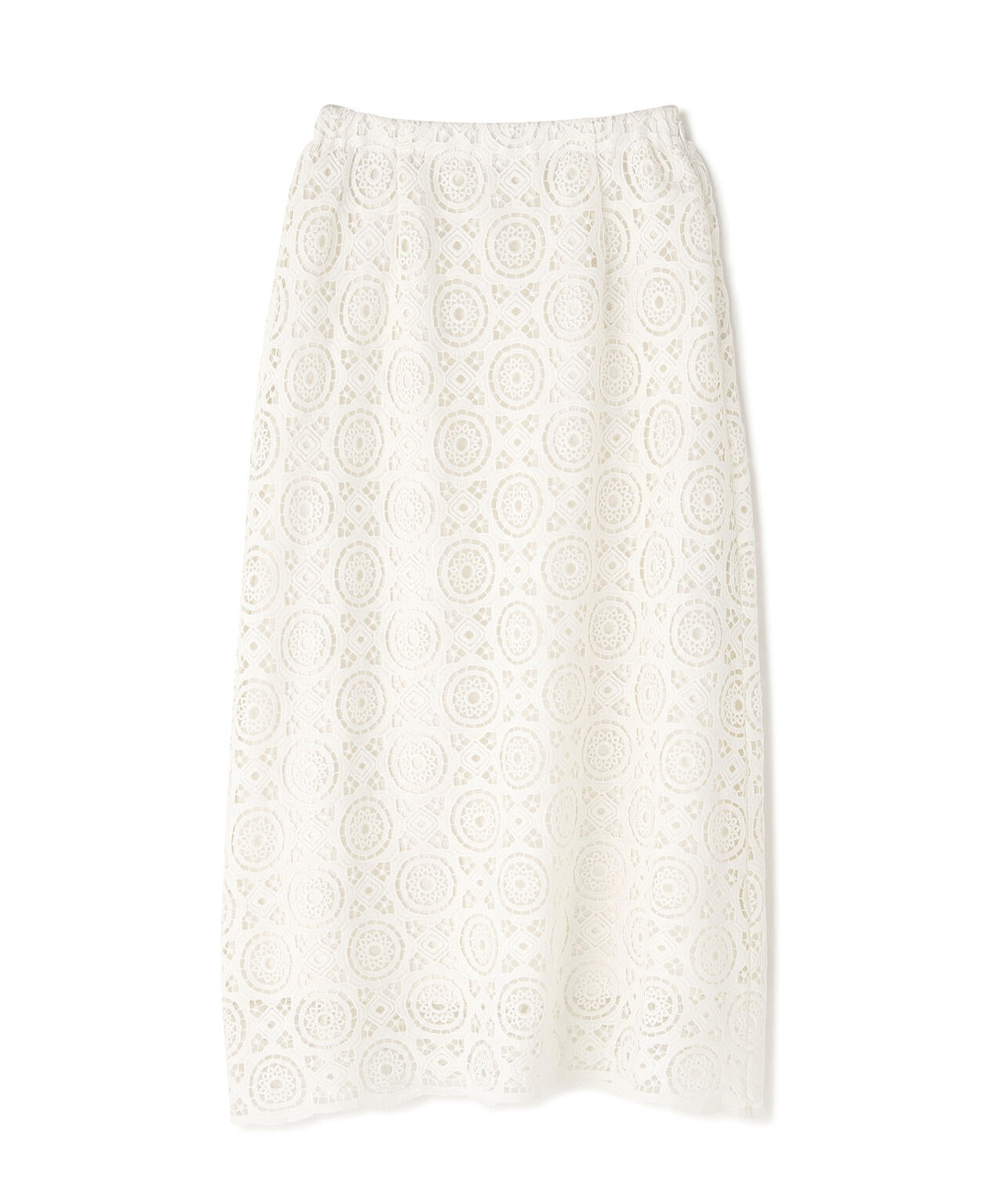 岸本セシルさん着用】ヴィンテージライクレーススカート | N. Natural