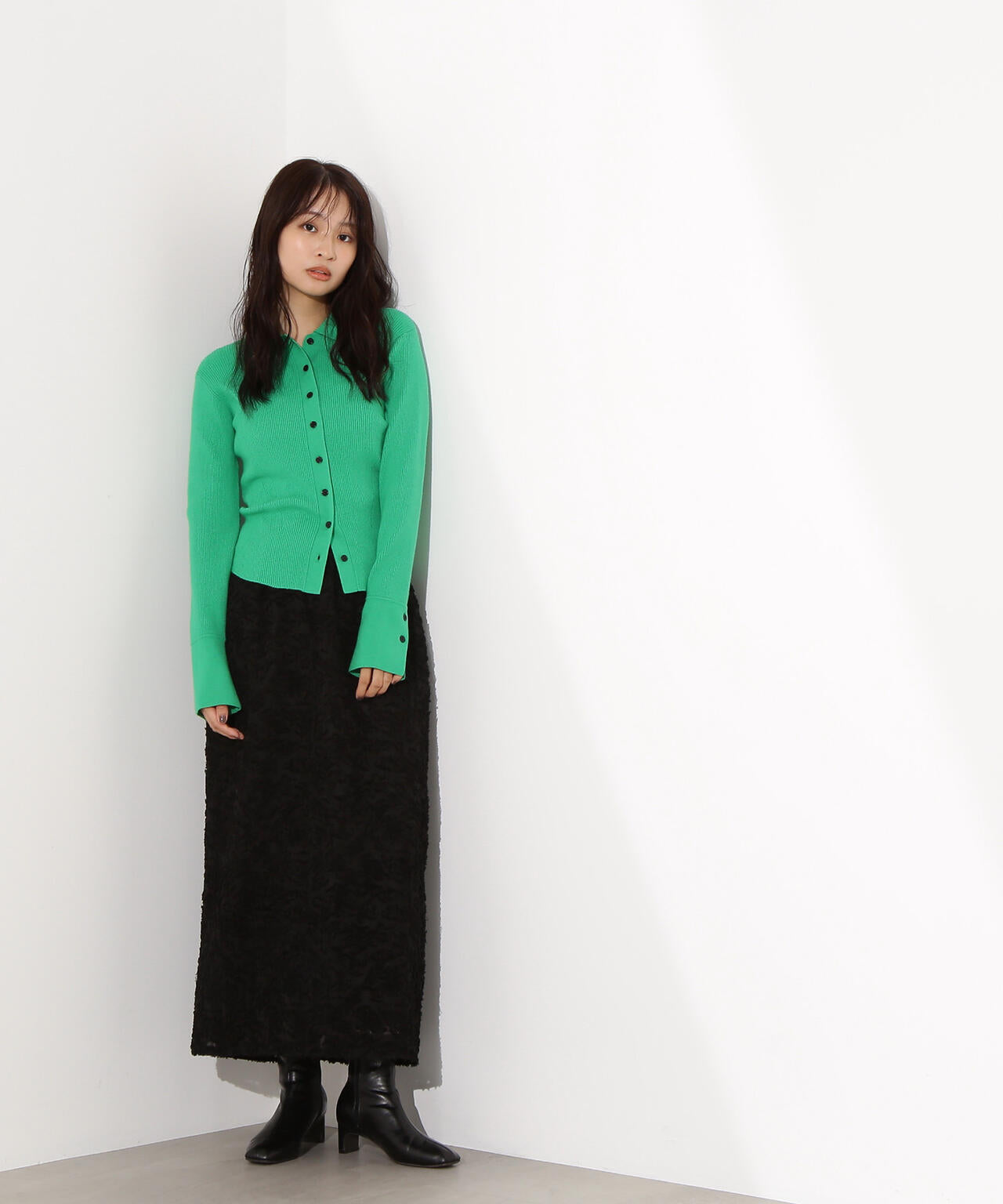 カットジャガードナロースカート | N. Natural Beauty Basic*（エヌ