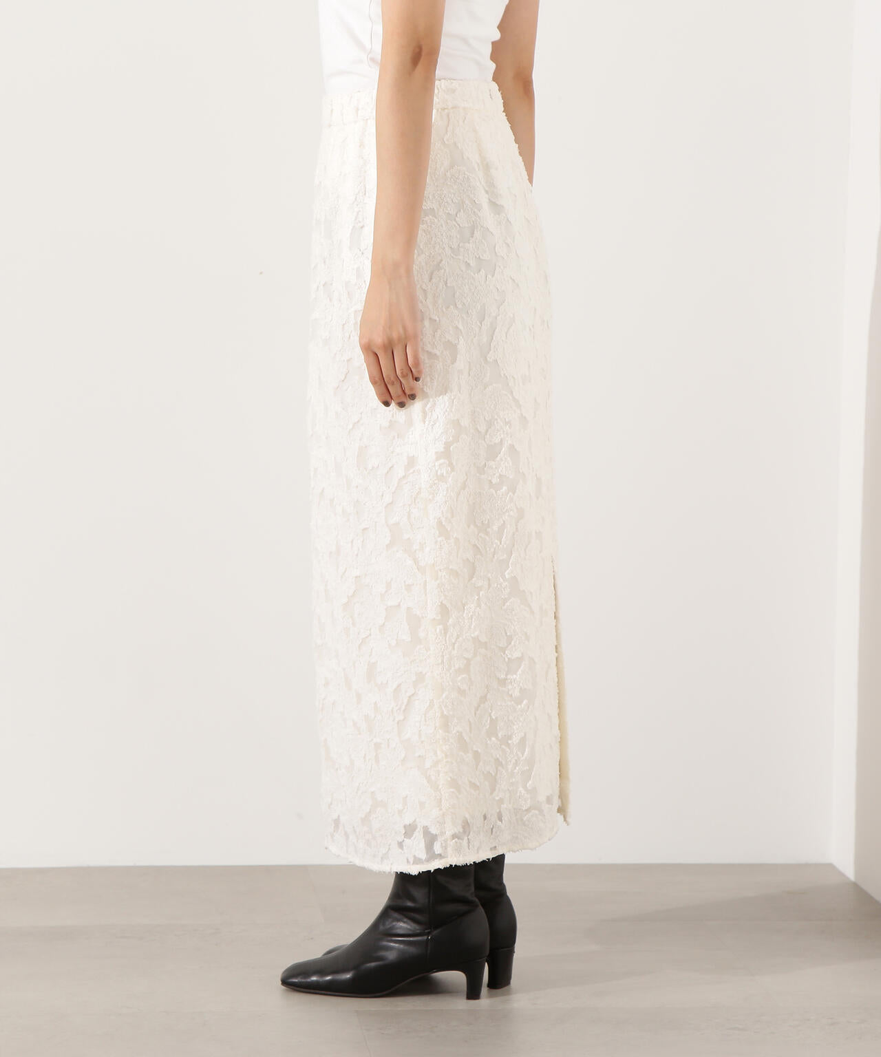 カットジャガードナロースカート