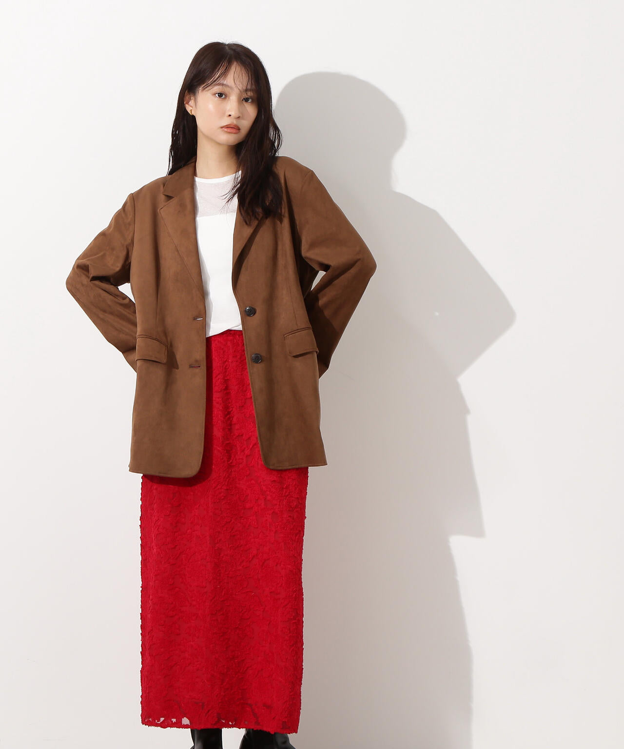 カットジャガードナロースカート