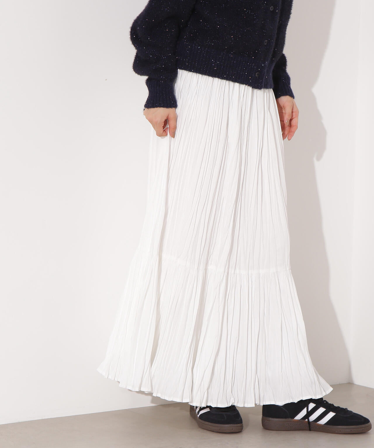 ティアードプリーツスカート