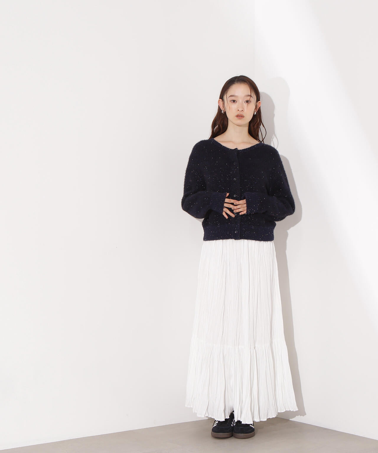 ティアードプリーツスカート