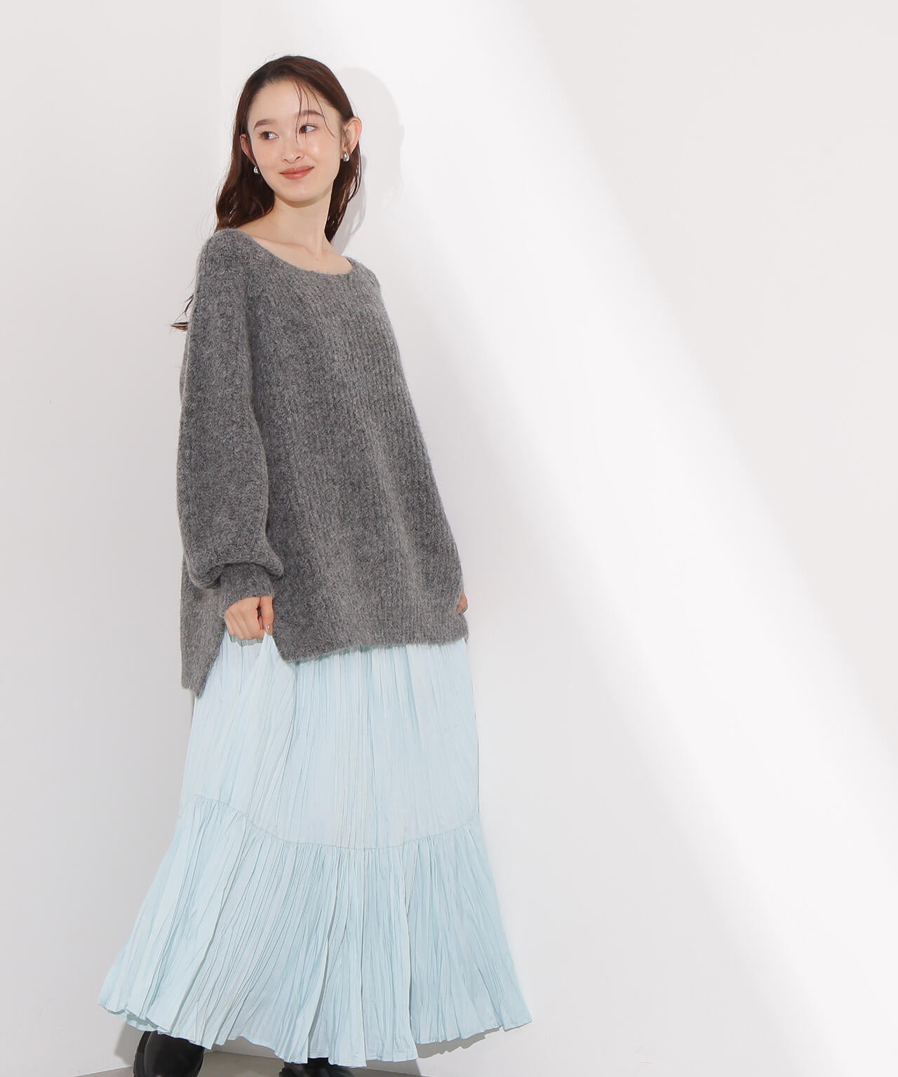 ティアードプリーツスカート