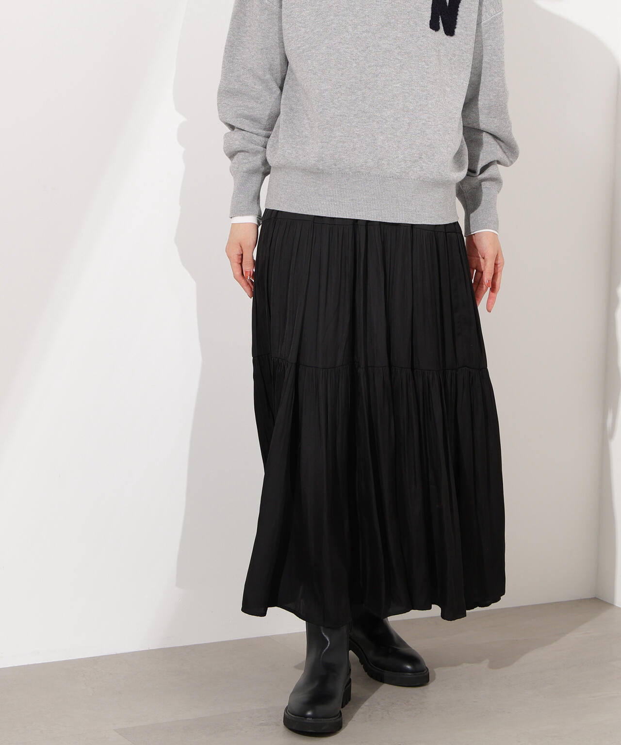 ティアードロングスカート | N. Natural Beauty Basic*（エヌ