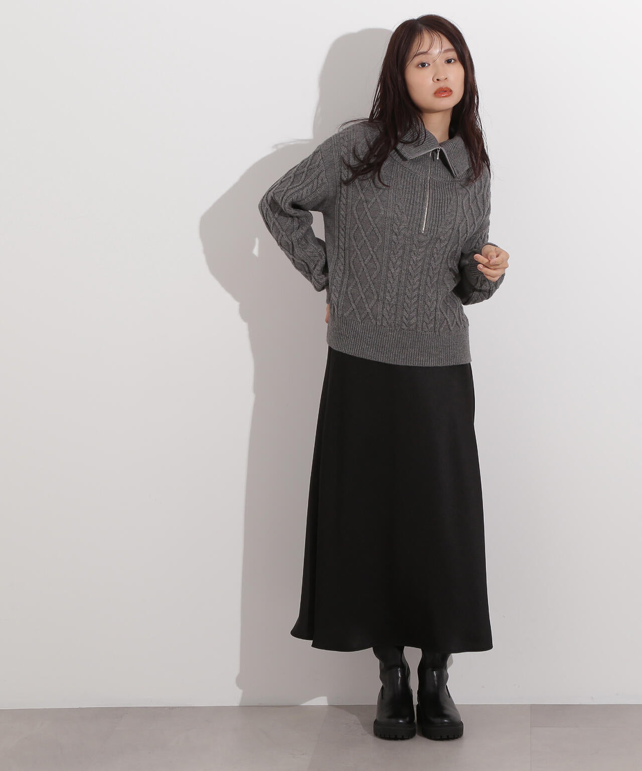 サテンナロースカート 小室安未さん着用】サテンナロースカート | N. Natural Beauty