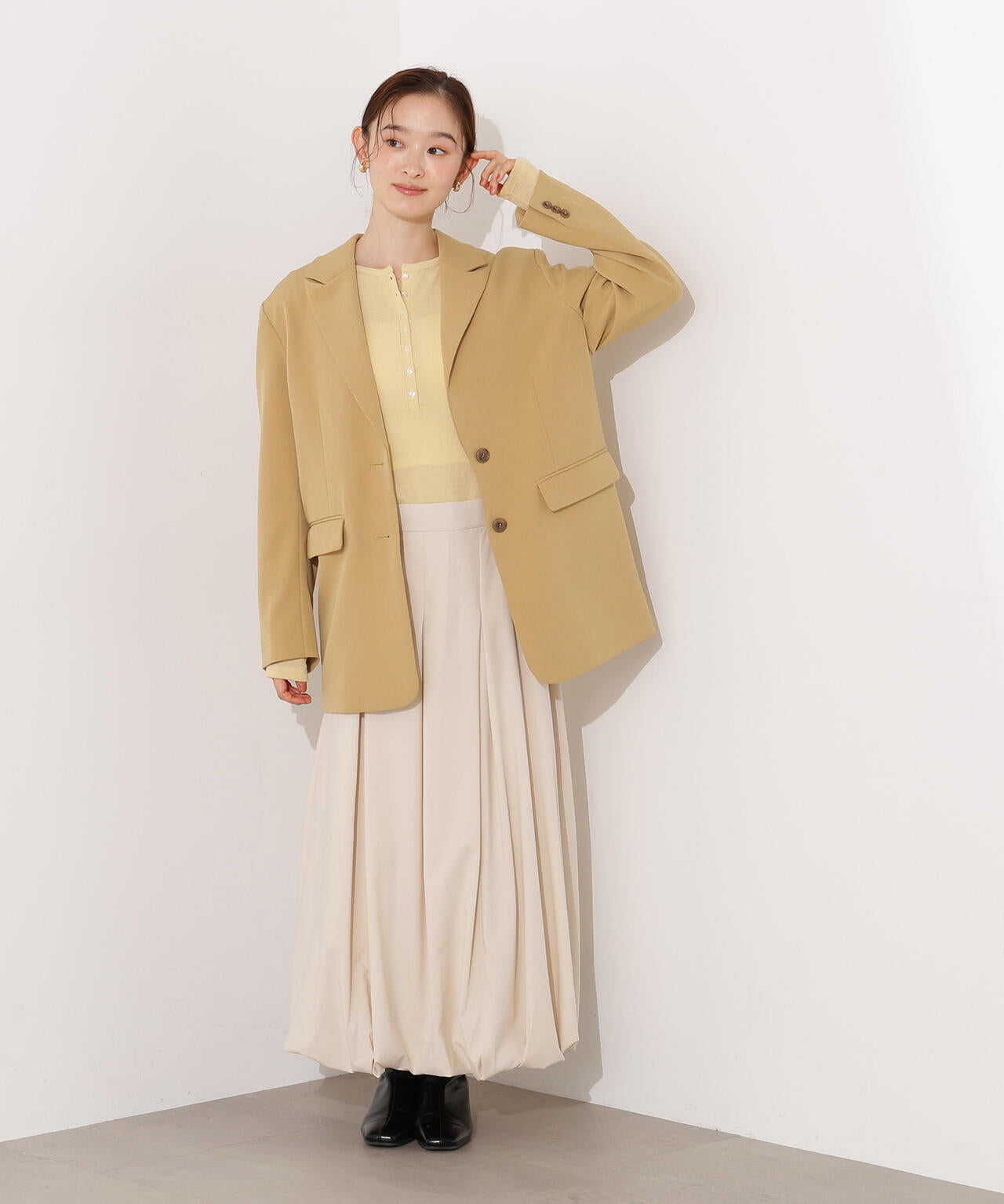 バルーンタックスカート | N. Natural Beauty Basic*（エヌ ナチュラル