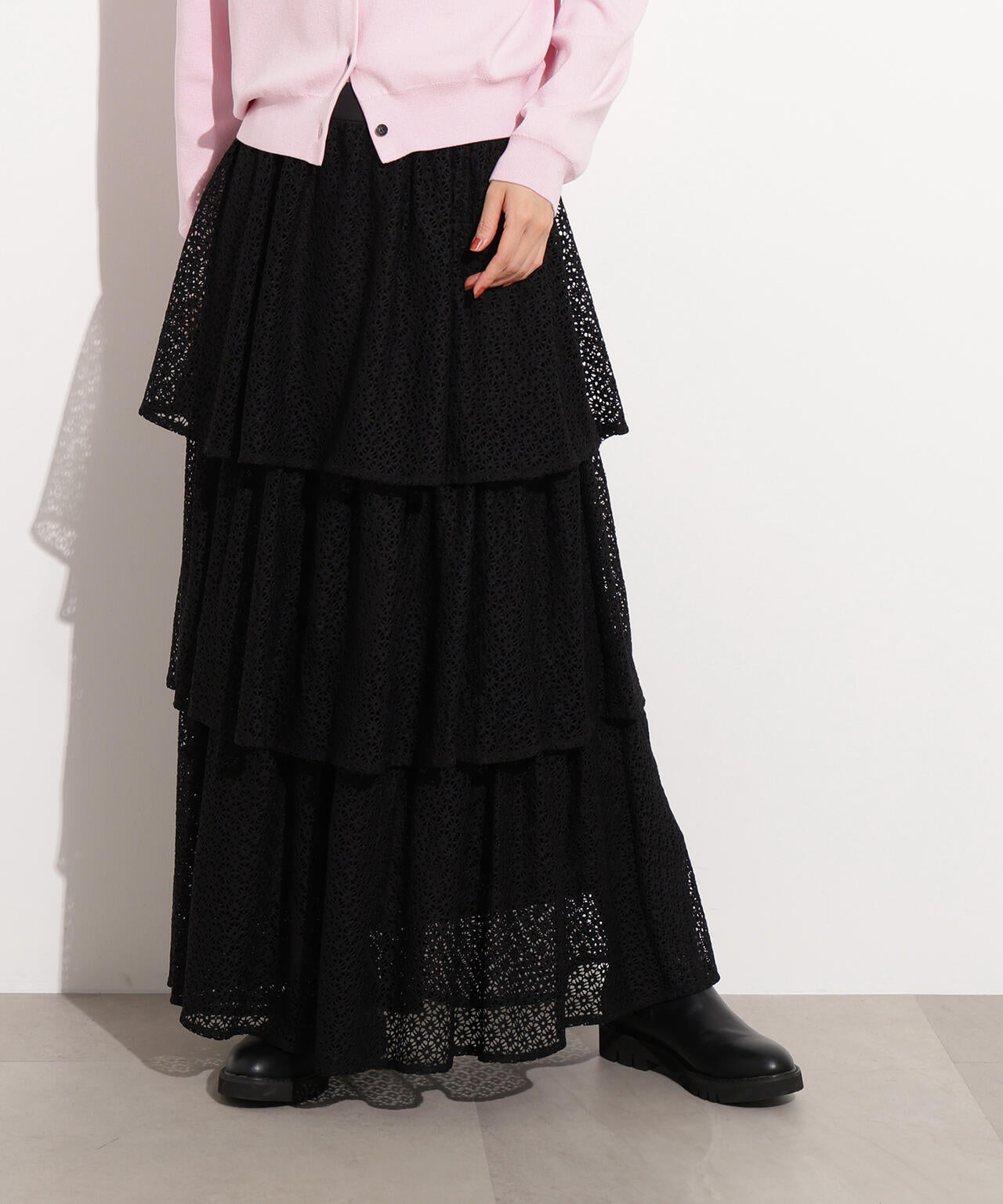 ティアードレーススカート